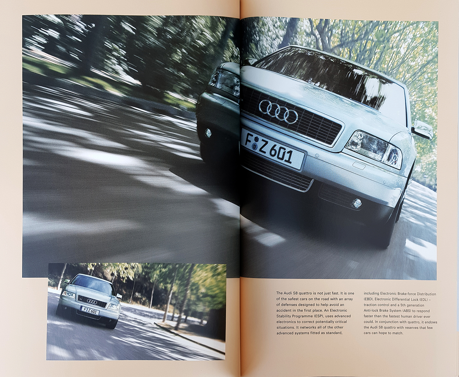 SELTEN !!! D2 S8 Audi Prospekt Katalog Flyer 1996 Markteinführung !! 